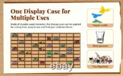 Car Display Case 2 Pcs 110+ Matchbox Model 1/64 Diecast Wheels Wood Hot Toy Rack