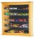 Car Display Case 30 Pcs Matchbox Model Diecast Train 1/64 1/43 N Ho Oak Cabinet