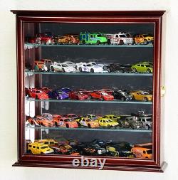 Car Display Case 30 Pcs Matchbox Model Diecast Train 1/64 1/43 N HO Oak Cabinet