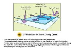 Car Display Case 56 Pcs Mirrored Walnut Model 1/43 1/64 Scale Diecast US Cabinet