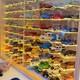 Car Display Case 80+ Led Light Matchbox 1/64 Model Diecast Wheels Wood Cabinet
