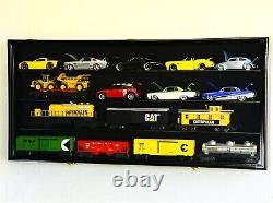 Car Display Case Black 20 Pcs Diecast 1/24 Scale 124 Collection Shelf Cabinet