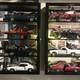 Car Display Case Black 4 Pcs Diecast 1/18 Mirrored 118 Collection Shelf Cabinet