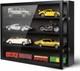 Car Display Case Black 8 Slot Diecast 1/18 Model Wood Rack Shelf Storage Cabinet