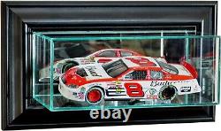 Car Display Case Black Glass Wall Diecast Nascar 1/24 Scale Collection Cabinet