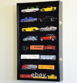 Car Display Case Cherry 16 Pcs Diecast 1/24 Scale 124 Collection Shelf Cabinet