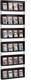 Card Display Case, 6 Pack Trading Card Display Frame Wall Mount, Wooden