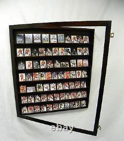 Card Display Case Deep Black Can Hold up to 60-74 non Graded Baseball Cards