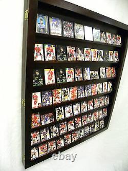 Card Display Case Deep Black Can Hold up to 60-74 non Graded Baseball Cards