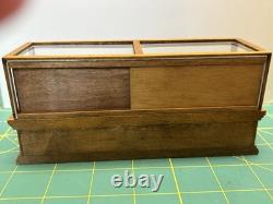 Carlson's Miniatures Store Display Case Chicago IL Wood Plastic Panels Tag