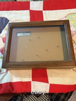 Case Texas Toothpicks Limited Edition Wood Glass Metal Display Case