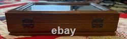 Case Texas Toothpicks Limited Edition Wood Glass Metal Display Case