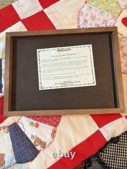 Case Texas Toothpicks Limited Edition Wood Glass Metal Display Case