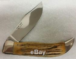 Case XX 5172 Bulldog knife, 1940-1964, Burnt Stag Handles, in wooden display box