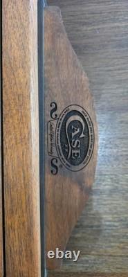 Case XX Dealer Wall Display Cabinet Wood Glass Door Locking Vintage
