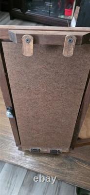 Case XX Dealer Wall Display Cabinet Wood Glass Door Locking Vintage