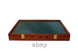 Cedar Wood Display Case 18 x 24 x 3 for Arrowheads Knifes Collectibles & More