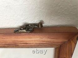 Ceramic Bug Art Dragonfly Moth Insects Bugs Art Pottery in Wood Display Case