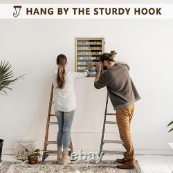 Challenge Coin Display Case Rustic 100 Pcs Military Wall Cabinet Wood Shadow Box