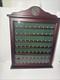 Cherry Mahogany Golf Ball Display Case Wood Cabinet Wall Mount Holds 63 L45