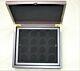 Classy Presentation Display Wood Storage Case Box With 4 Trays-holds 64-lg Caps