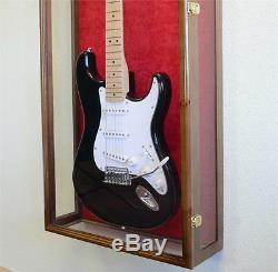 Clear Viewing Guitar Display Case Fender Acoustic Electric Bass Wall Rack Holder