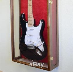 Clear Viewing Guitar Display Case Fender Acoustic Electric Cabinet Rack Holder