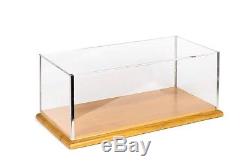 Clearwater 112 Scale Display Case with Solid Wood Base (19 x 9.7 x 7)