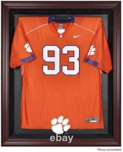 Clemson Tigers Mahogany Framed Logo Jersey Display Case