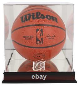 Cleveland Cavaliers Mahogany Logo Basketball Display Case