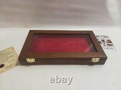 Cofanetto espositore in legno per coltelli Wood Display Case for Knives Coins