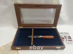 Cofanetto espositore in legno per coltelli Wood Display Case for Knives Coins