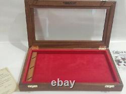 Cofanetto espositore in legno per coltelli Wood Display Case for Knives Coins