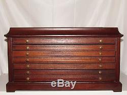 Coin Collection 100+ Wood Storage Display Box Case Chest Drawers Holders & Slabs