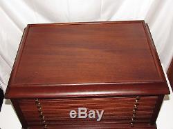 Coin Collection 100+ Wood Storage Display Box Case Chest Drawers Holders & Slabs