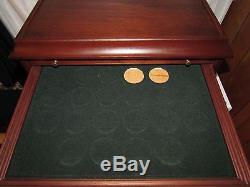 Coin Collection 100+ Wood Storage Display Box Case Chest Drawers Holders & Slabs