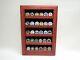 Coin Display Case Wall Rack Military Cherry Wood Challenge Coins