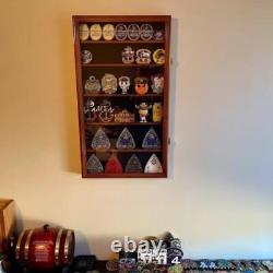 Coin Slab Display Case NGC PCGS ICG CAC Black Cabinet Wood Collector Shadow Box