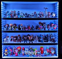 Collectible Display Case with Adjustable Shelves LED Lights Funko Action Figures