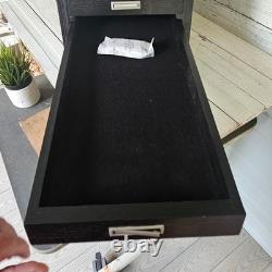 Collectors 7 Drawer Case Solid Wood Knives Display Case Coins Watches Medals