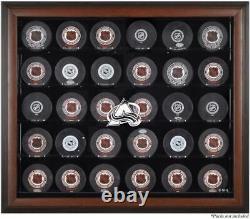 Colorado Avalanche 30-Puck Brown Display Case Fanatics