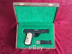 Colt 1903 1908 Pocket Model Walnut Wood Pistol Display Box Presentation Case