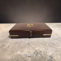 Colt Army Wood Red Velvet Lined Storage Case Handmade Indian Rosewood/Sheesham