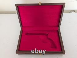 Colt Army Wood Red Velvet Lined Storage Case Handmade Indian Rosewood/Sheesham