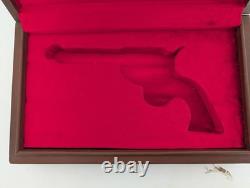Colt Army Wood Red Velvet Lined Storage Case Handmade Indian Rosewood/Sheesham
