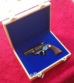 Colt Diamondback Revolver Oak Wood Presentation Case Wooden Display Pistol Box
