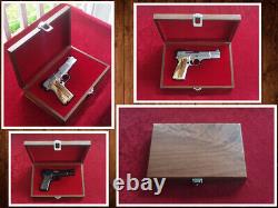 Colt Model 1911 Wood Presentation Case Fitted Pistol Display Box Made to order