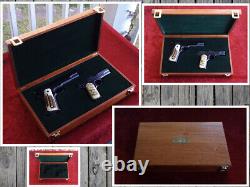 Colt Model 1911 Wood Presentation Case Fitted Pistol Display Box Made to order