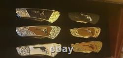 Colt Pocket Knife Collection (x9) with Display case