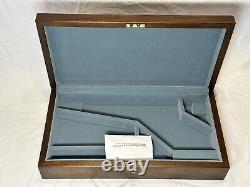 Colt Revolver Wood Case Gun Box Presentation 16x8 Blue Velvet Storage